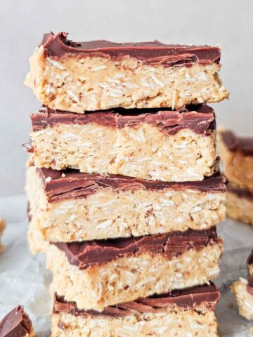 a stack of oat bars