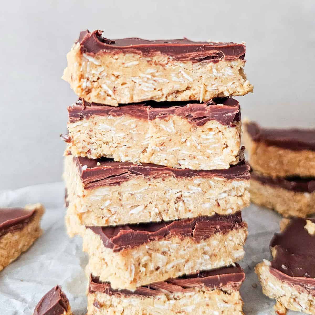 a stack of oat bars